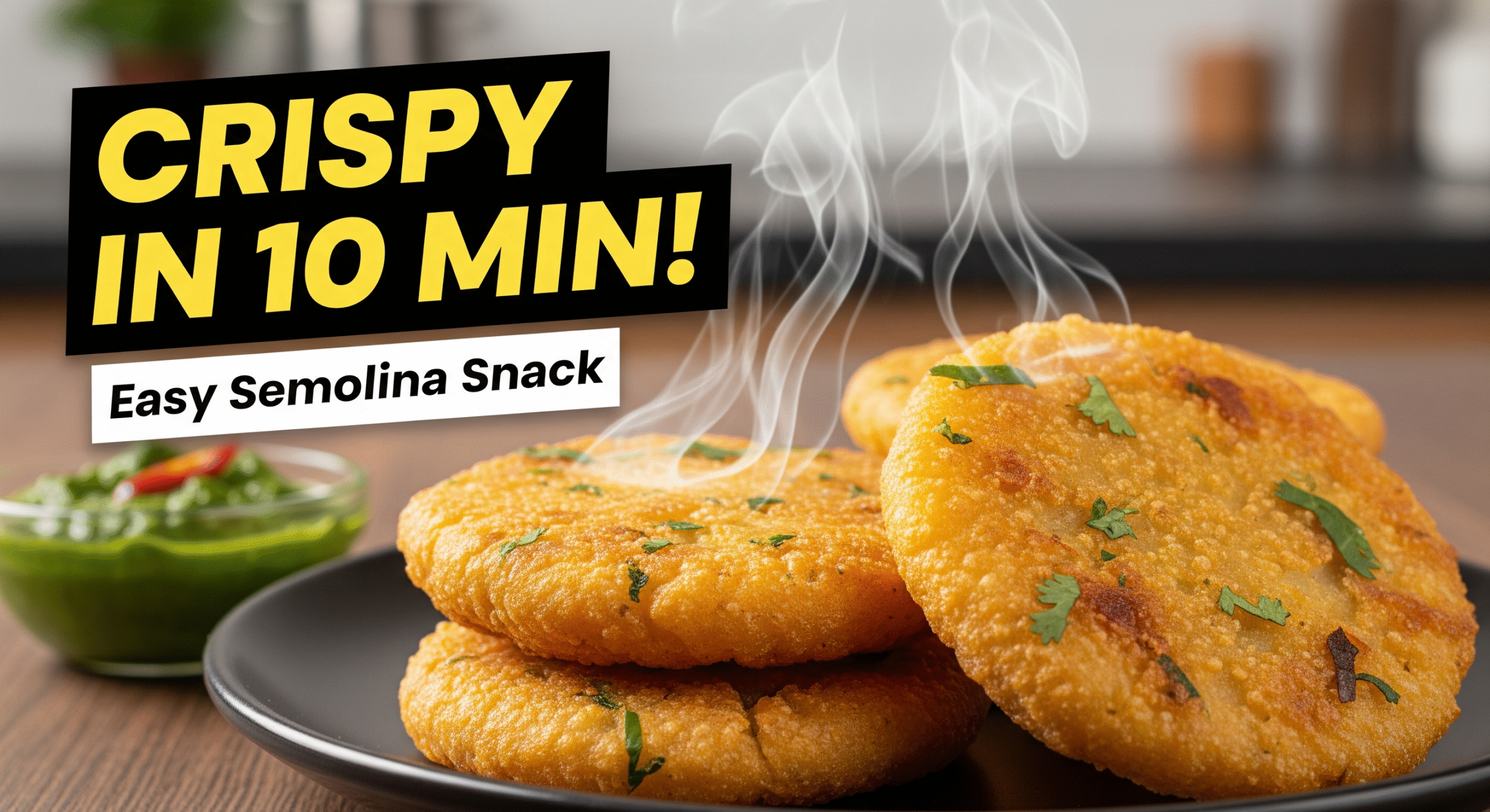 सूजी–दही मसाला डिस्क: 10 मिनट में तैयार होने वाला सुपर क्रिस्पी स्नैक
