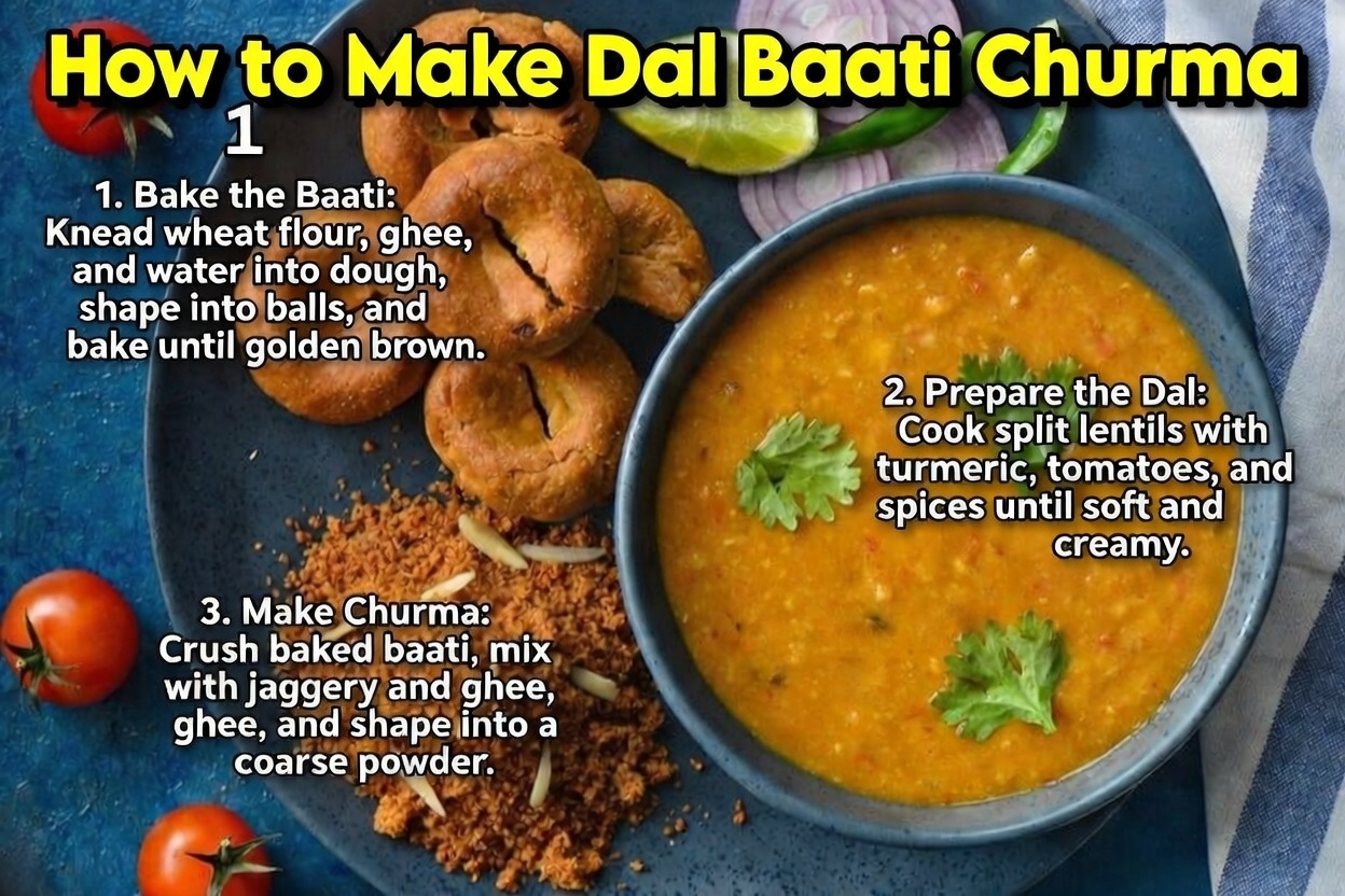 दाल बाटी चूरमा की असली राजस्थानी रेसिपी: एक बार बनाओ, स्वाद कभी न भूल पाओ!
